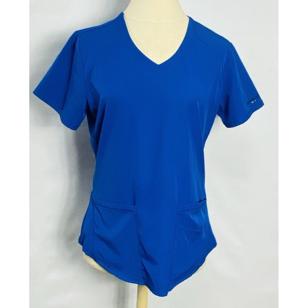 Skechers By Barco V Neck Scrubs  Women’s SMALL Stretch Blue